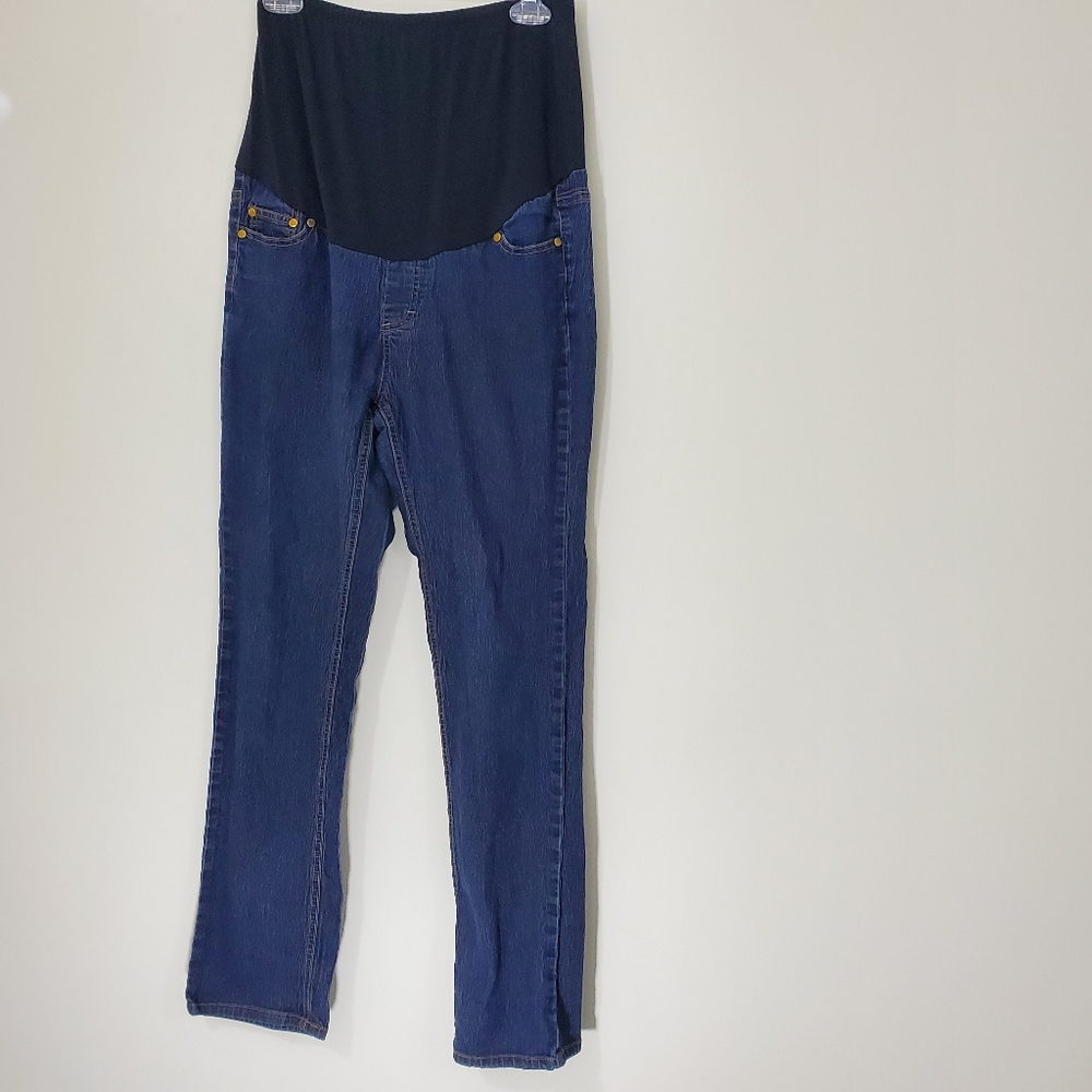 Oh! Mamma Stretch Maternity Jeans, Size Large
